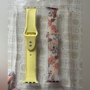 Floral and Yellow Watch Bands